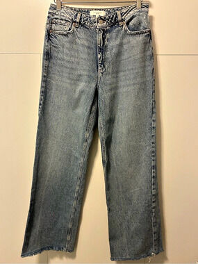 Dynamite Heidi High Rise Wide Leg Jeans Blue